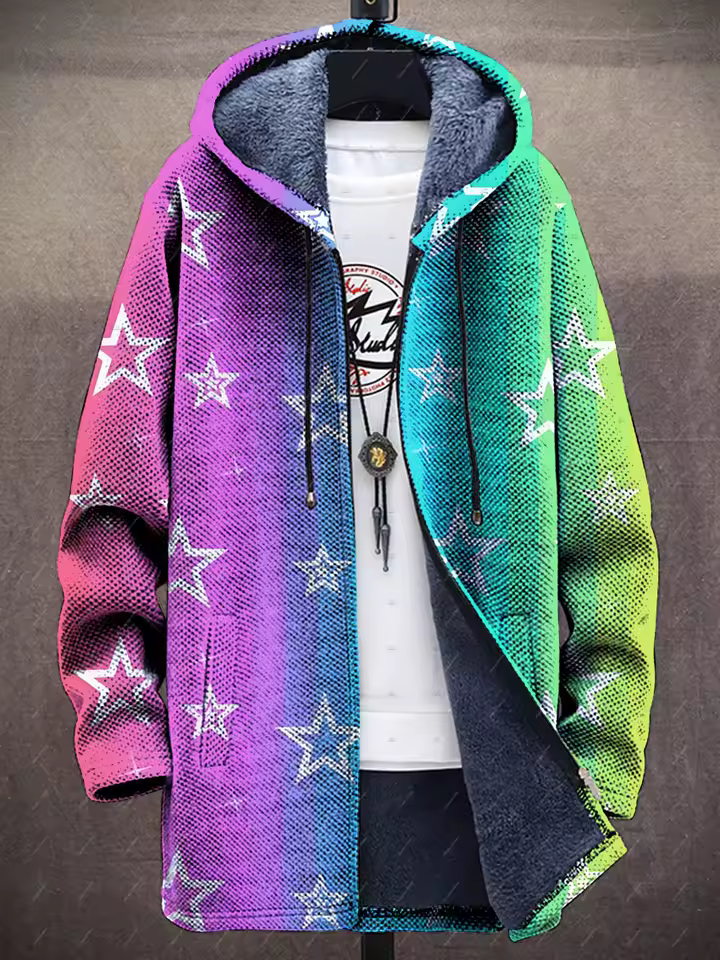 Lykke – Luksuriøs Kunstinspirert Cardigan for Kreative Sjeler