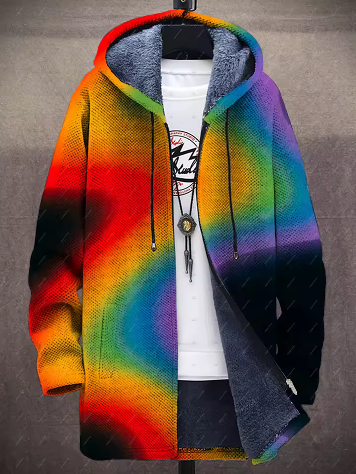 Lykke – Luksuriøs Kunstinspirert Cardigan for Kreative Sjeler