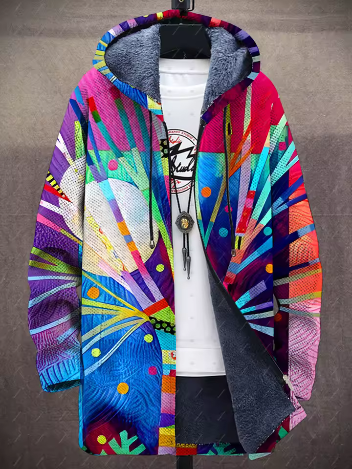 Lykke – Luksuriøs Kunstinspirert Cardigan for Kreative Sjeler