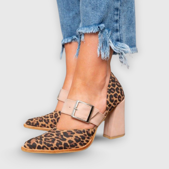 Alena | Elegant høyhælte sko med spiss tå