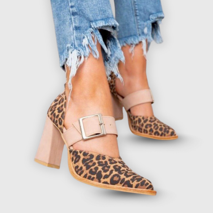 Alena | Elegant høyhælte sko med spiss tå