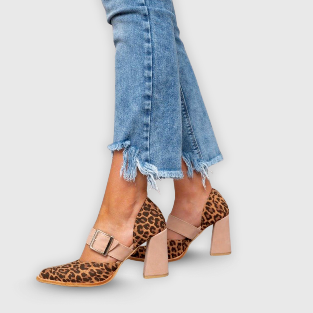 Alena | Elegant høyhælte sko med spiss tå