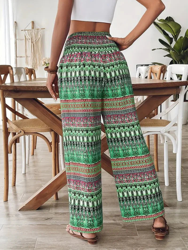 Alessia | Trendy sommerbukse dame med vide ben