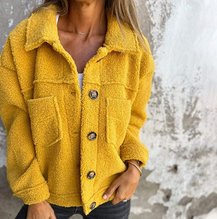 Angela | Varm teddyjakke med uanstrengt eleganse