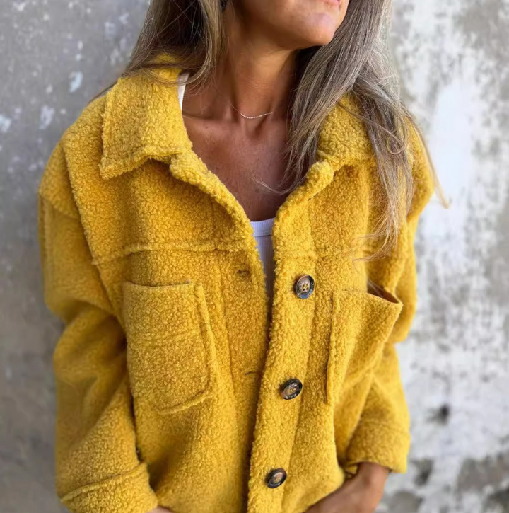 Angela | Varm teddyjakke med uanstrengt eleganse