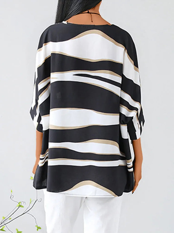 Aria | Elegant bluse med O-hals for enhver anledning