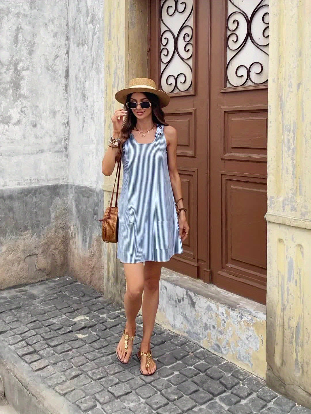 Emma | Chic stripete minikjole for sommer