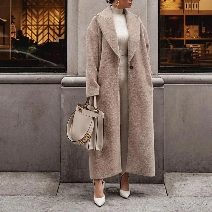 Emma | Elegant vinter trench frakk med lang lengde