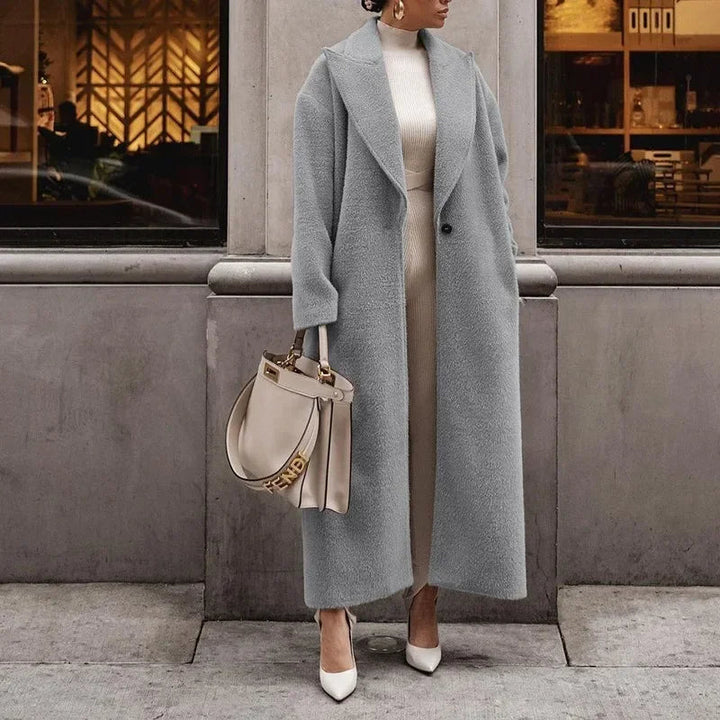 Emma | Elegant vinter trench frakk med lang lengde