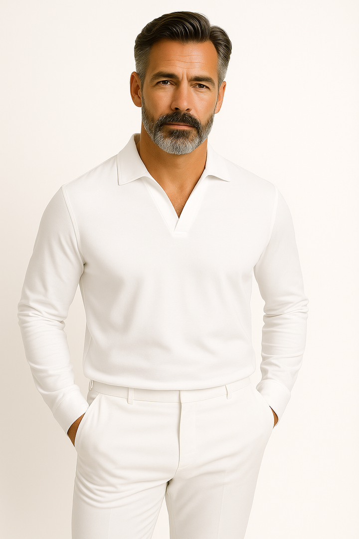 Bjorn | Langermet polo i bomull