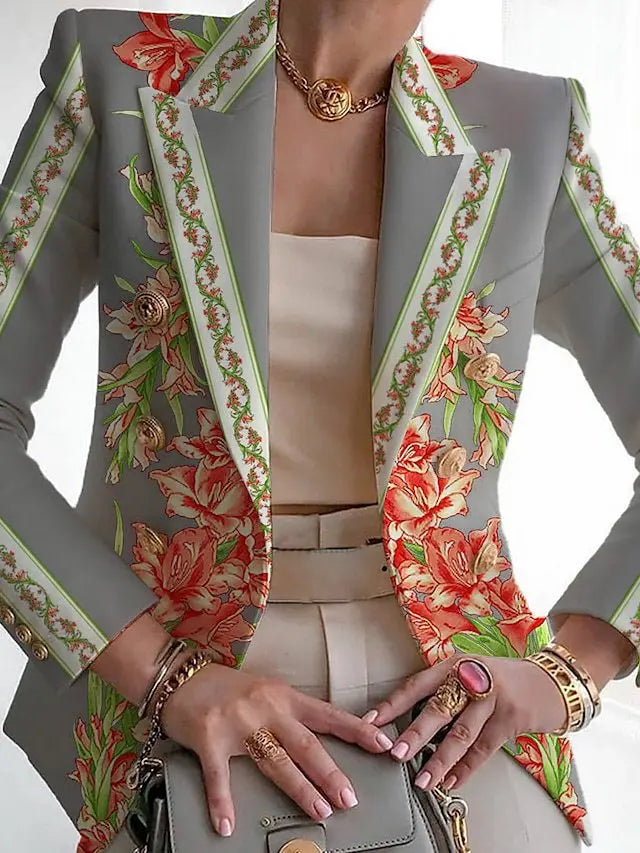 Florence | Elegant blazer med blomsterdesign