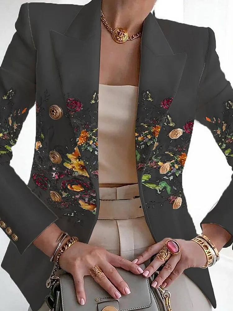 Florence | Elegant blazer med blomsterdesign