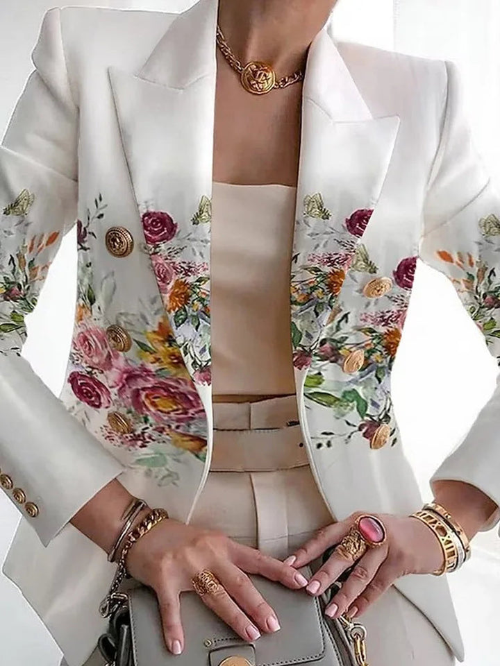Florence | Elegant blazer med blomsterdesign