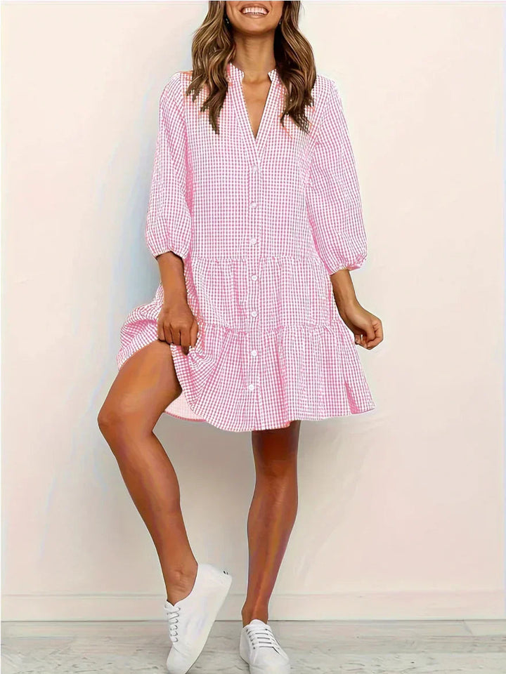 Ines | Hvit sommerkjole med tidløst design