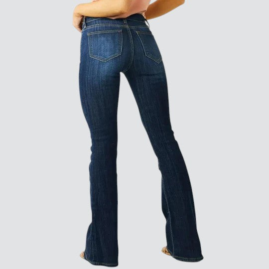 Janina | Stilige høytaljede flare bukser med elegant passform