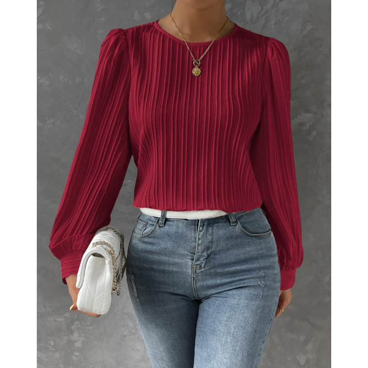 Kiki | Elegant langermet bluse for enhver anledning