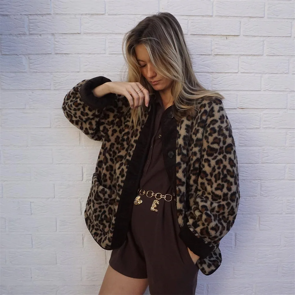 Leah | Trendy jakke med leopardmønster
