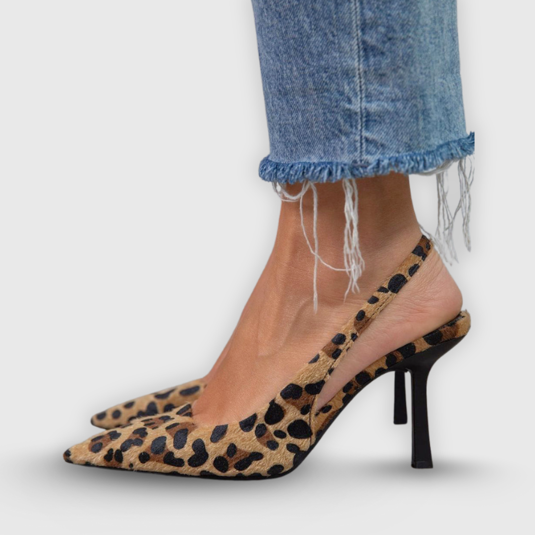 Lory | Elegante slingback pumps med spiss tå