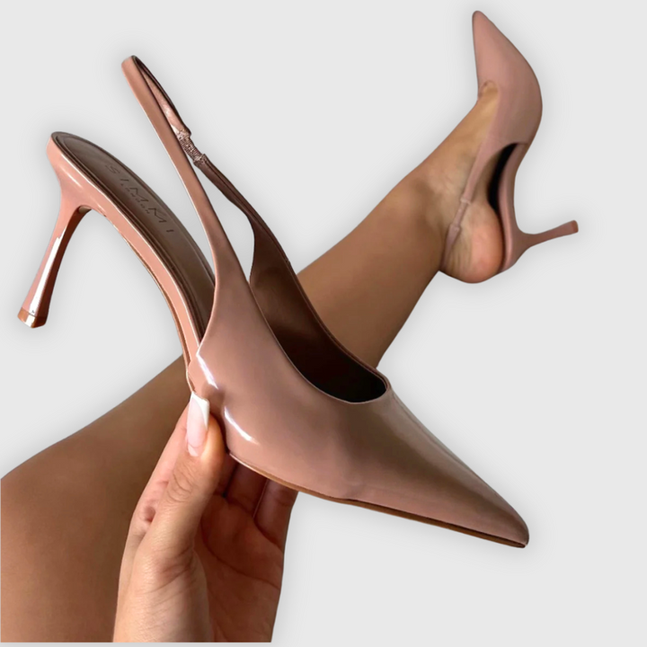 Lory | Elegante slingback pumps med spiss tå