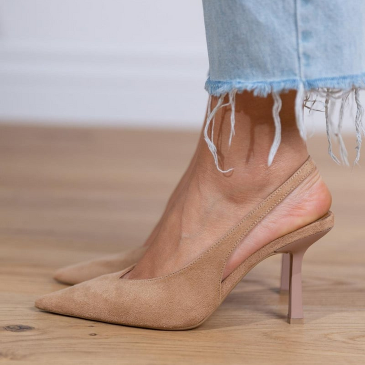 Marlena | Elegante slingback pumps med komfortabel hæl