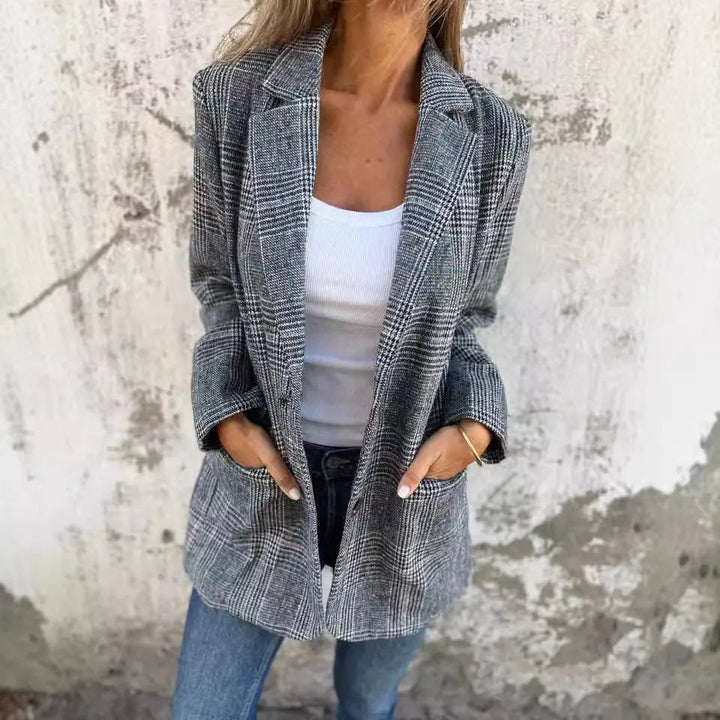 Marlene | Klassisk rutet blazer