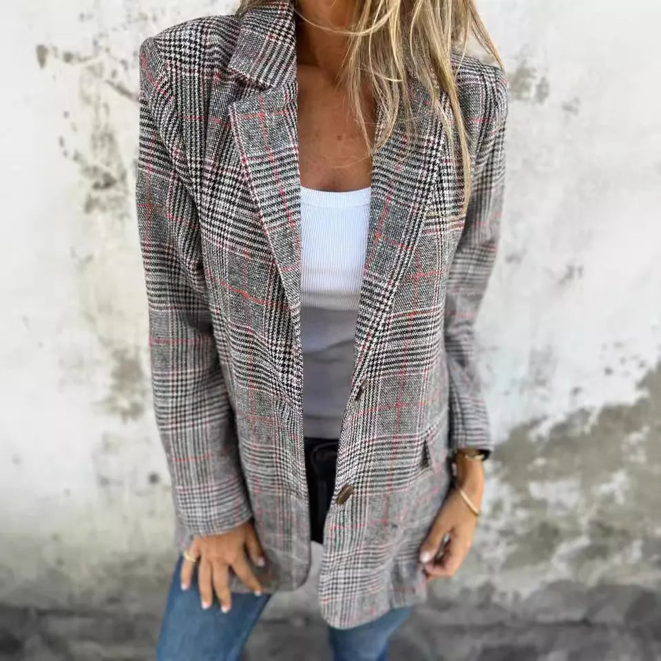 Marlene | Klassisk rutet blazer