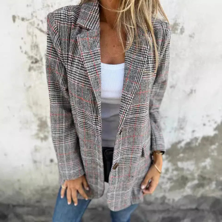 Marlene | Klassisk rutet blazer