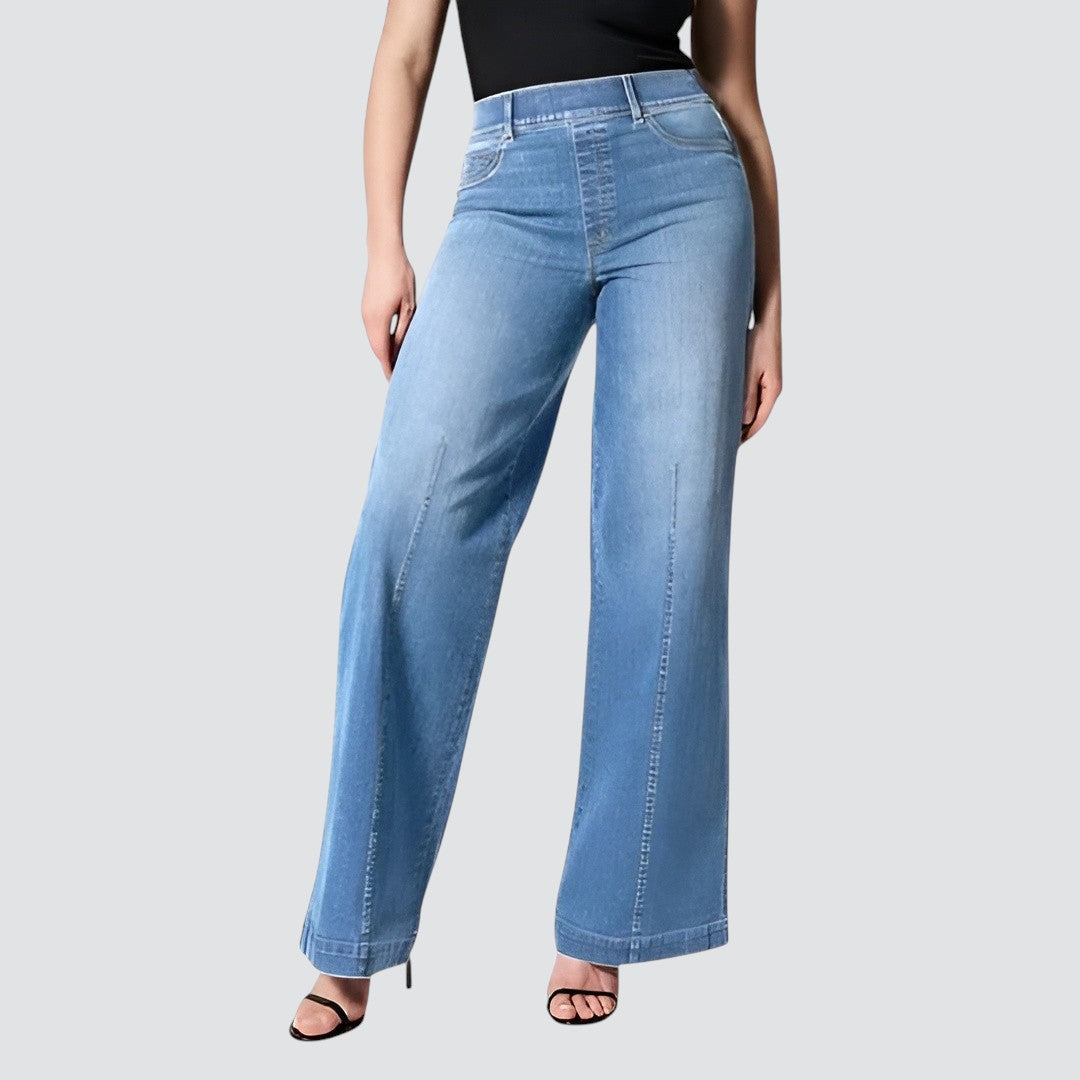 Nora | Høytaljede bukser med brede ben