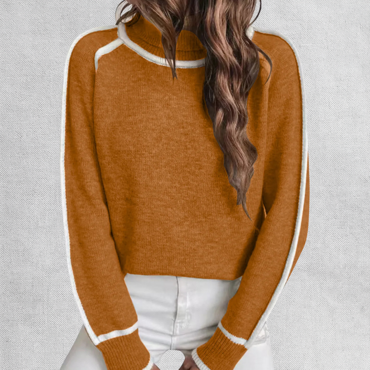 Nora | Stripete turtleneck med høy krage