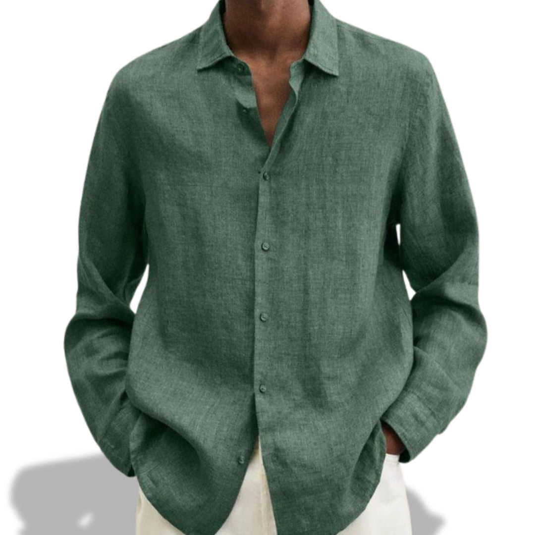 Gunnar｜Elegant oversize flanellskjorte for menn